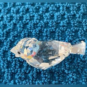 Vintage Late 80’s Swarovski Silver Crystal Sparrow With Box 7650NR000001
